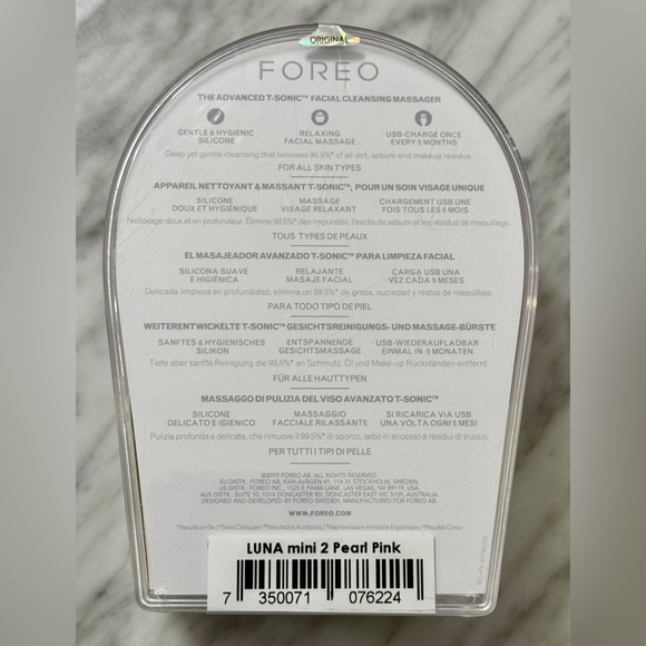 Foreo, Luna Mini 2 Facial Cleansing Device, Pearl Pink - Picture 2 of 4